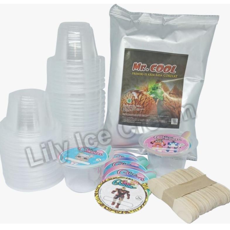 

[KODE 77] PAKET ICE CREAM / ES KRIM BUBUK ICE CREAM 250 GRAM CUP BENING MURAH