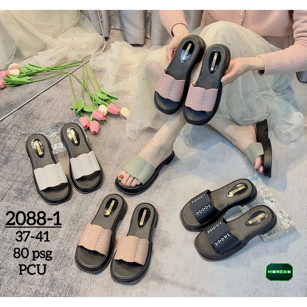 Sandal Selop Wanita Motif Kerut Mewah PCU Premium