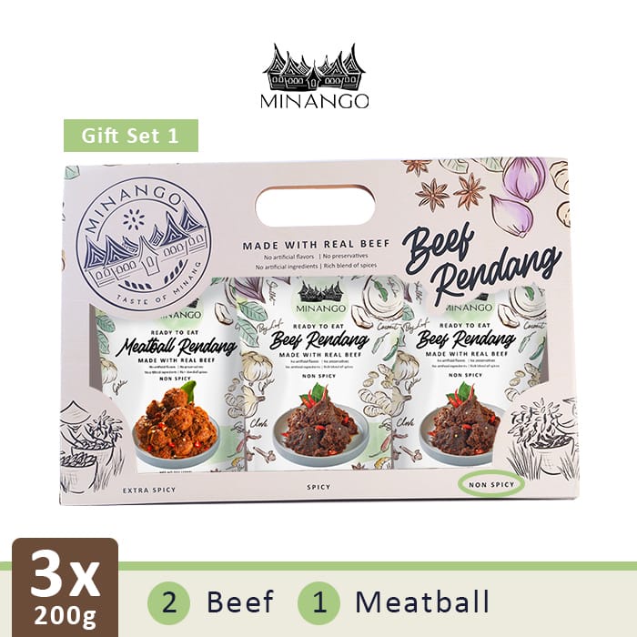 

Minango Rendang Padang Giftset 200gr Siap Saji Halal BPOM