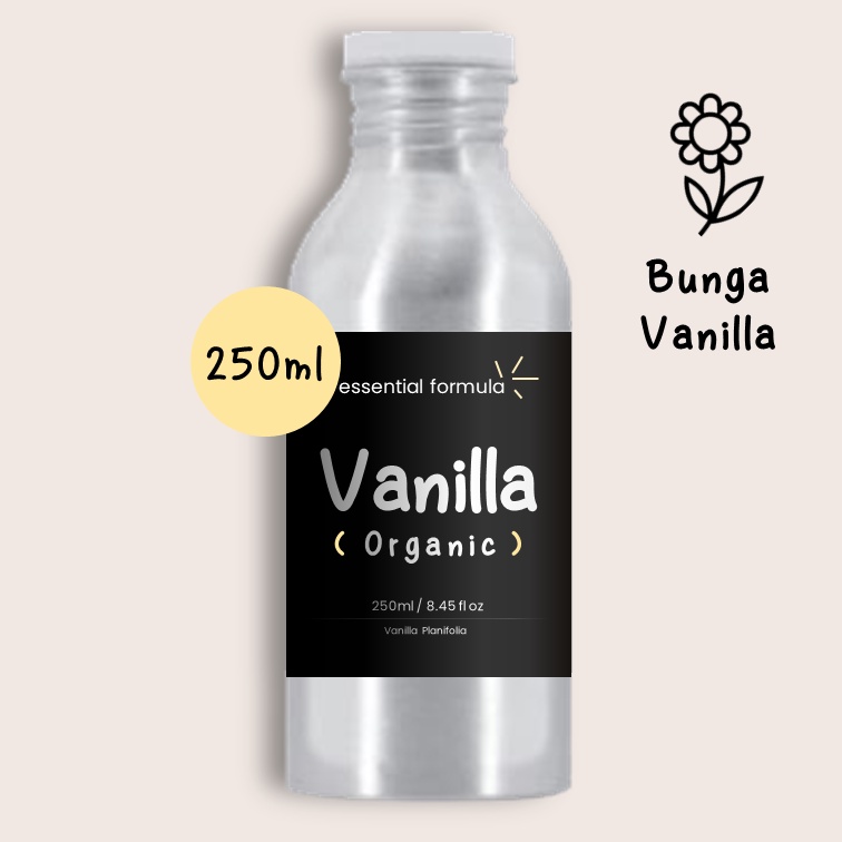 250ML Organic Vanilla Essential Oil Bunga Vanilla Murni 100%