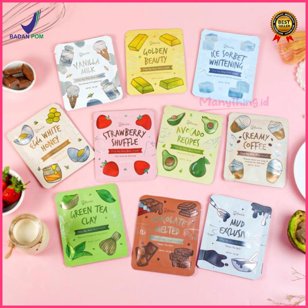 MASKER LEA GLORIA TRAVEL SIZE 10GRAM DAN 20GRAM FACE MASK BY LEA GLORIA PREMIUM QUALITY