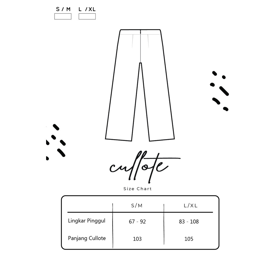 [𝐒𝐲𝐥𝐦𝐢] [DEFECT SALE] Basic Cullote by Sylmi Basic