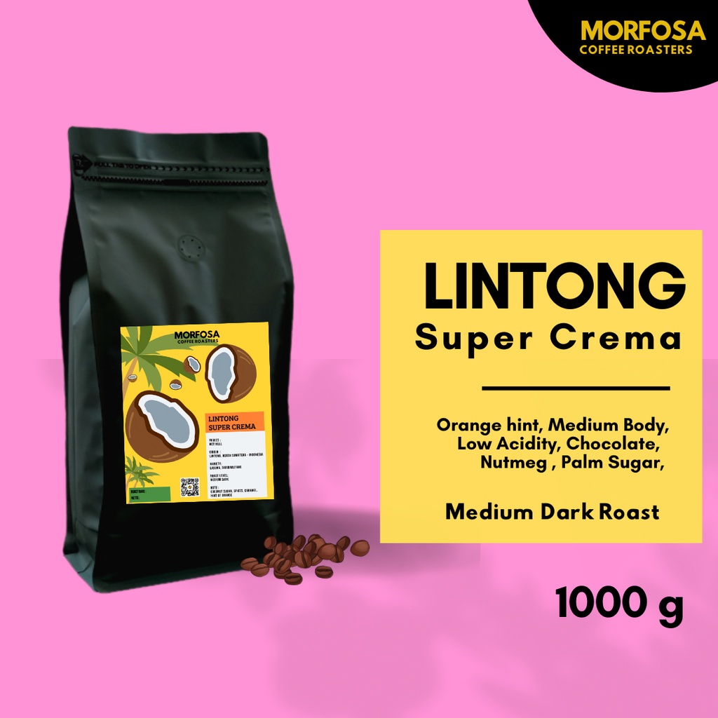 

Biji Kopi Bubuk Arabika Lintong Super Crema 1Kg Arabica Coffee Beans