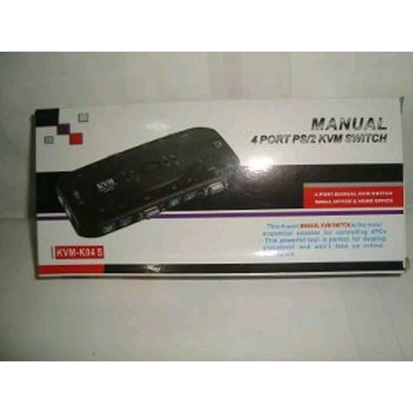 KVM SWITCH PS/2 MANUAL 4 PORT