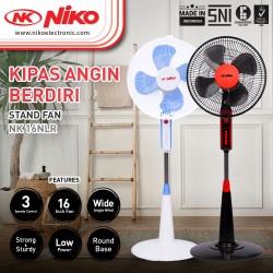 NIKO NK 16 NLR Kipas Angin Berdiri Standing 16 Inch Stand Fan Niko kaki bulat