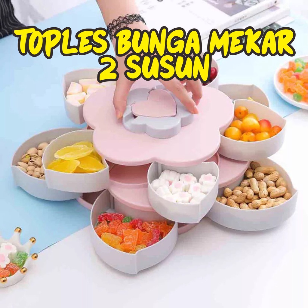 TOPLES KUE LEBARAN SET CANTIK TOPLES BUNGA MEKAR  TOPLES BUNGA PUTAR