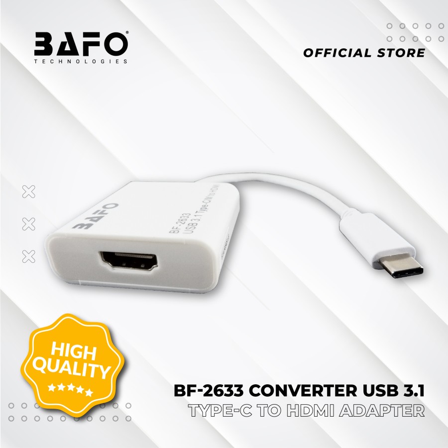 Usb 3.1 type-c to hdtv converter cable adaptor Bafo UHD 4k 2k for laptop nintendo bf-2633 bf2633