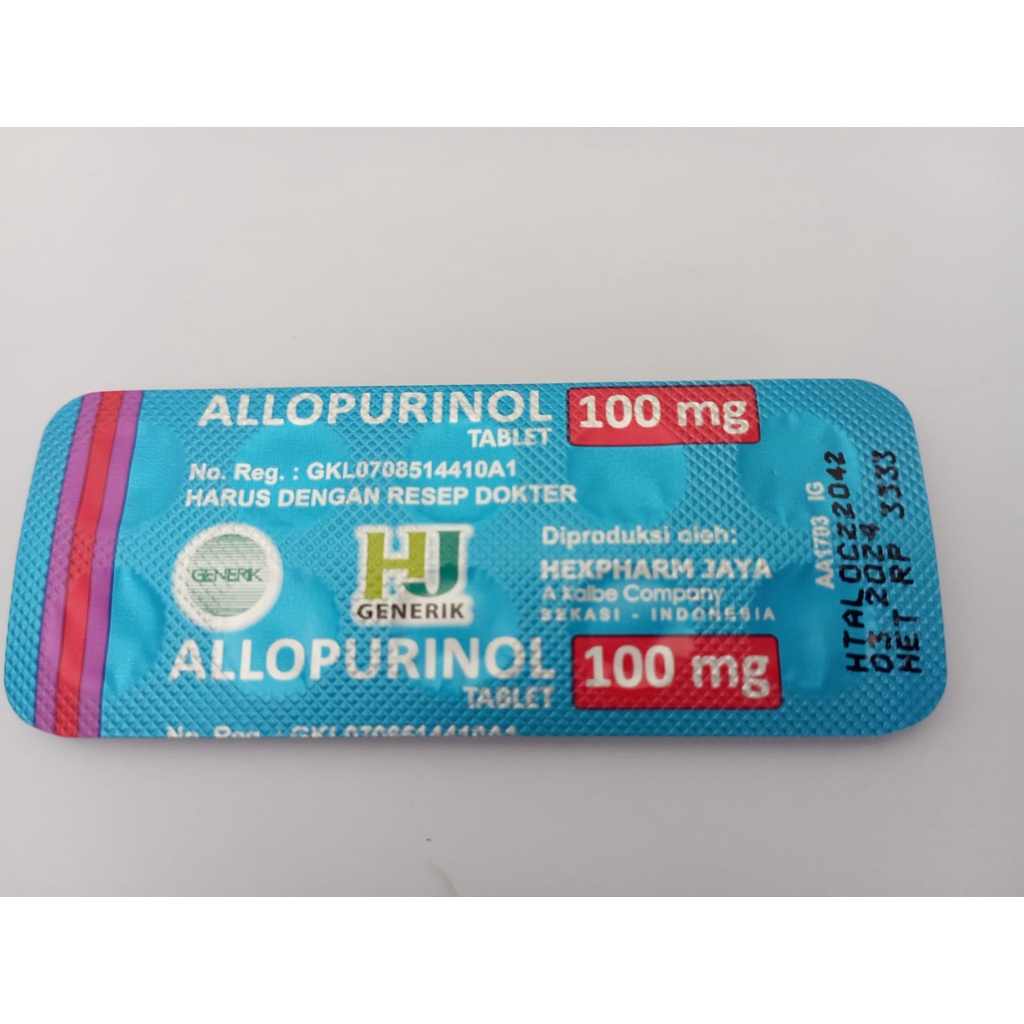 Allopurinol 100 mg 10 Tablet