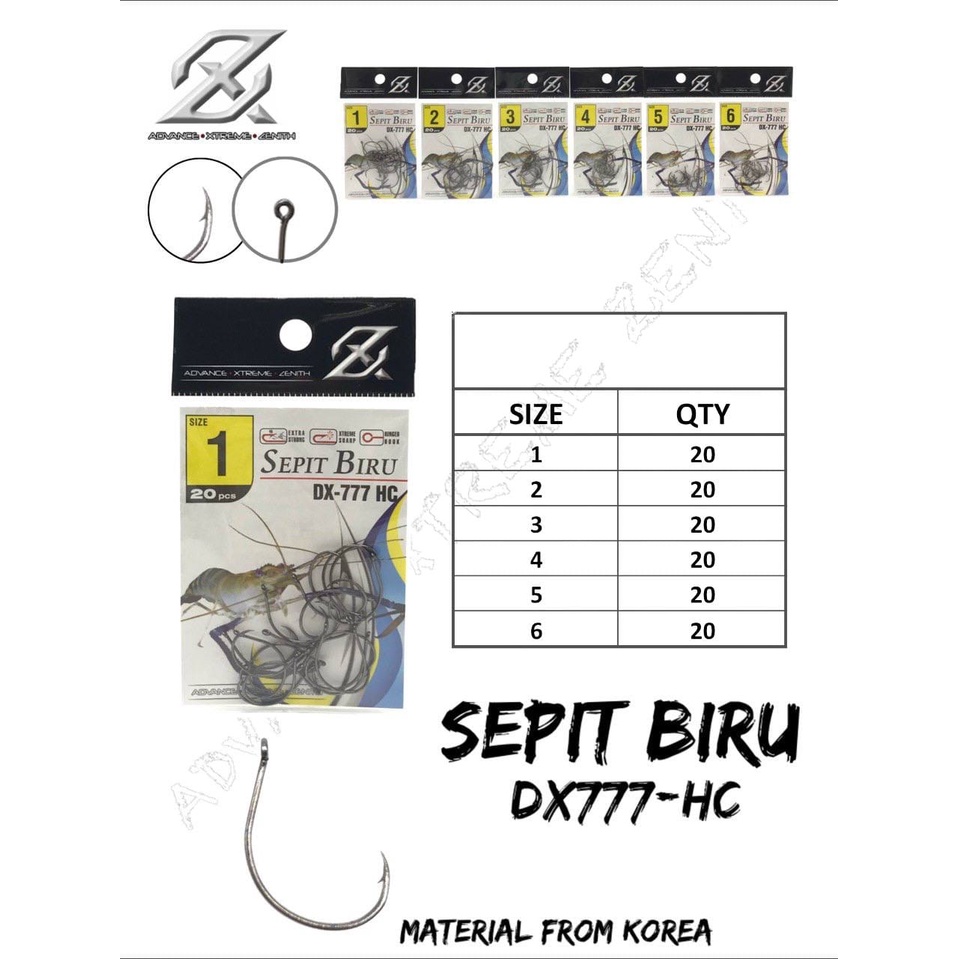 MATA KAIL UDANG AXZ SEPIT BIRU DX777-HC