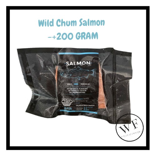 

Salmon Chum Fillet / Alaskan Wild Chum Salmon Frozen +- 200grm