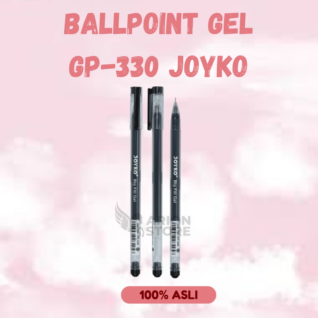 

[ARION STORE] Ballpoint Gel GP-330 Joyko / Pulpen Gel Joyko GP-330 Hitam Biru [PCS]