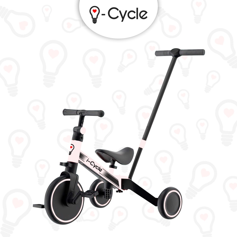 iCycle BUGSY + 2 in 1 | Sepeda Roda Tiga | Balance Bike | Push Bike