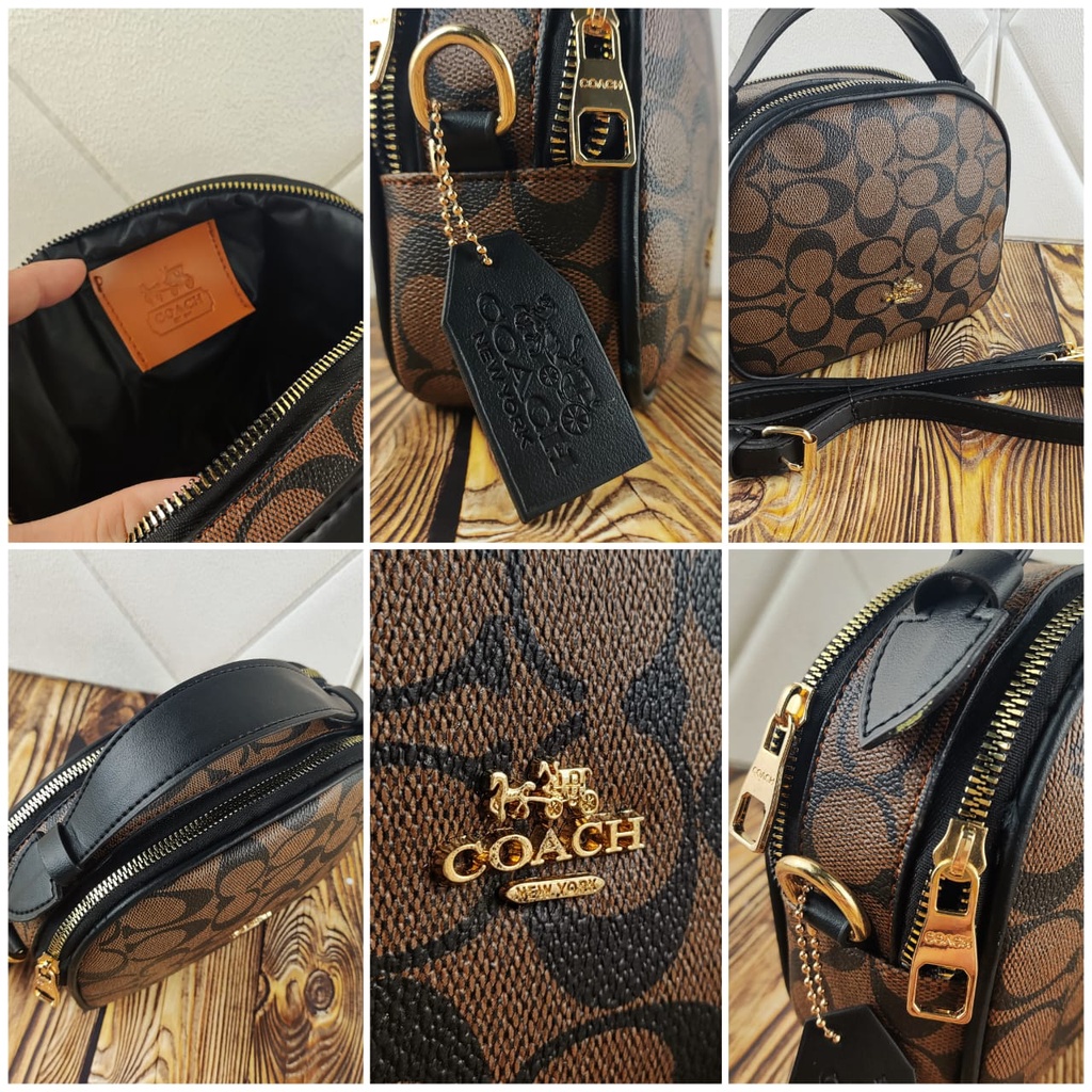 [ PROMO ] Tas Selempang Wanita Import Serena 2 Ruang Coach New Fashion - Coah Serena Bahan Togo merk timbul 2 Ruang Kualitas Import | Tas Selempang Wanita - NEW ARIVALS Coahh Serena 2 Ruang Import Bahan Togo Kualitas Super premium 1724