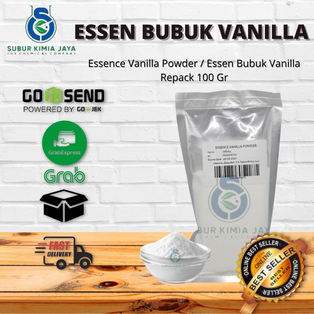 

Essence Vanilla Powder / Essen Bubuk Vanili / Essen Vanili 100 Gr