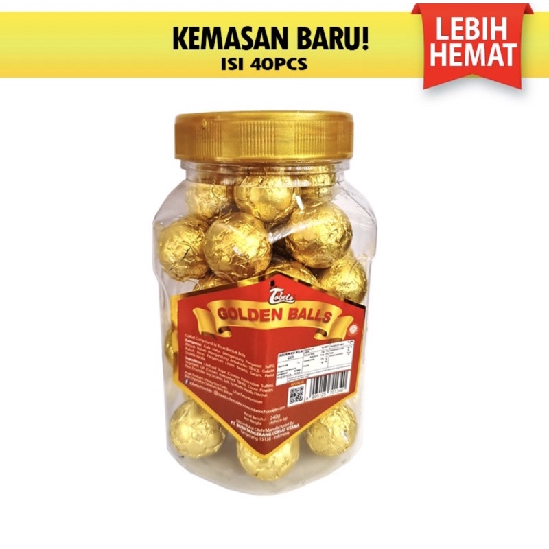 

Jajanan Lebaran Coklat Tobelo Golden Ball Toples