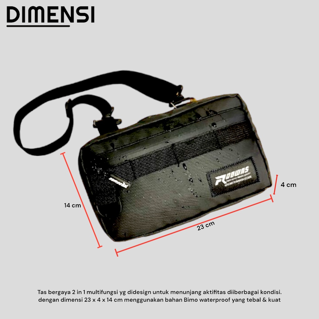 Tas Selempang Pria Anti Air Sling Pouch Wallet Waterproof Sling Bag Pria Anti Air Tas Distro Pria Vamous