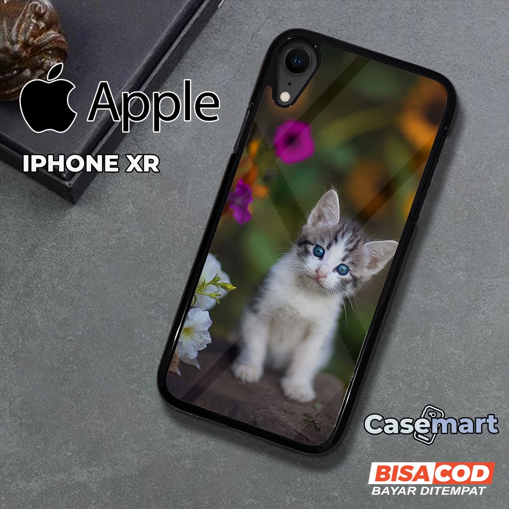 Case Iphone XR [MEOW] Casing Iphone XR CASEMART Case Hp IPHONE Custom Case Foto Kesing Hp Keren Sili