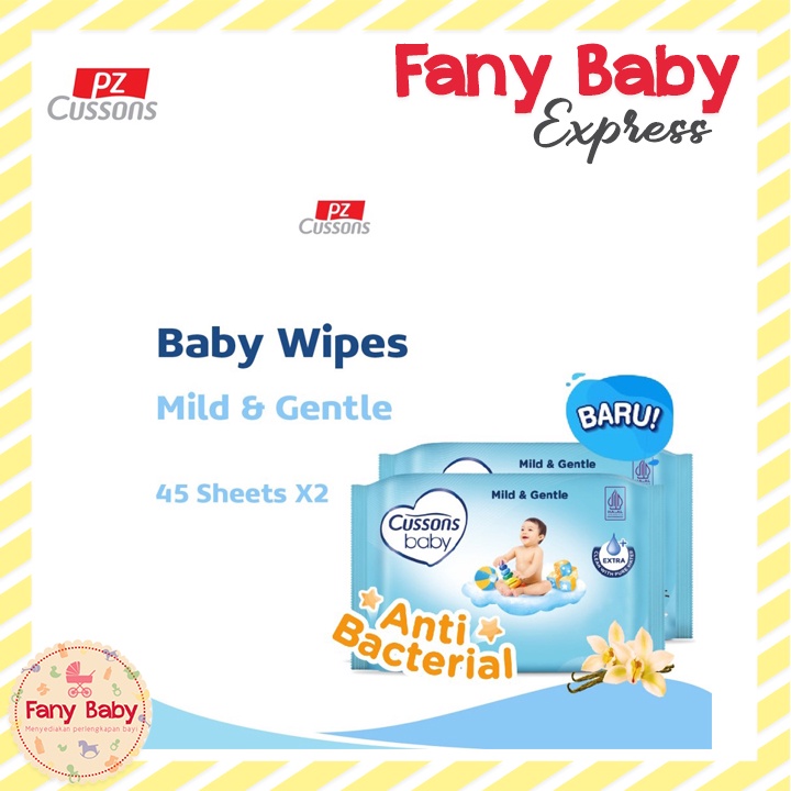 CUSSONS BABY WIPES 45S/ BUY 1 GET 1 FREE