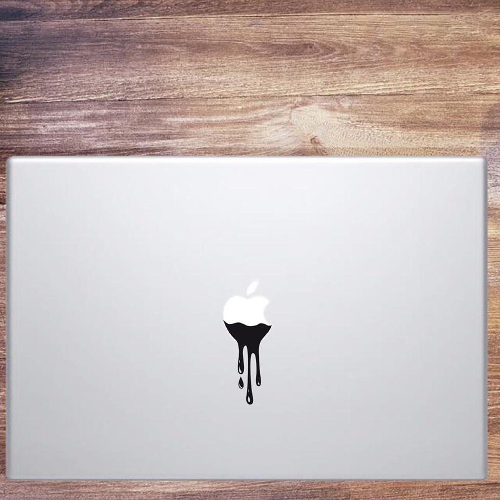 Stiker Apple Melting - Meleleh - Laptop Decal Macbook Sticker