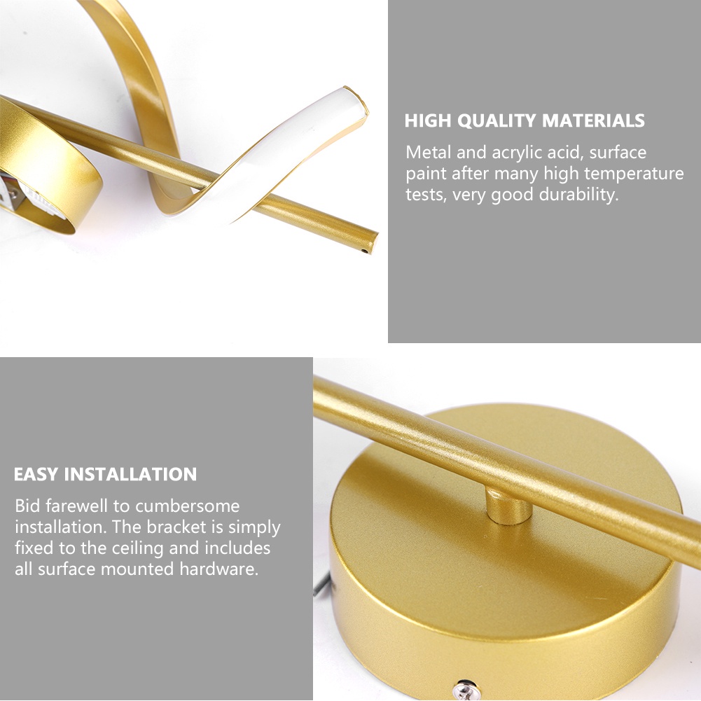 3 Warna Nordic Modern Lampu Dinding Kamar Tidur/Lampu Dinding Ruang Tamu Lampu Dinding Minimalis Lampu Dinding Akrilik Rumah Dekorasi Nordic-Termasuk bola lampu