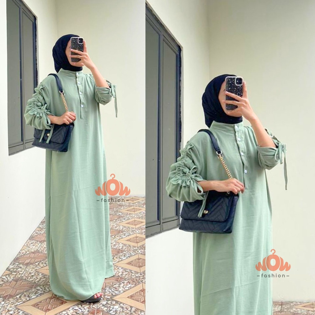 WOW - TN - TANDIA DRESS CRINKLE AIRFLOW PREMIUM WANITA TERBARU / GAMIS CRINKLE