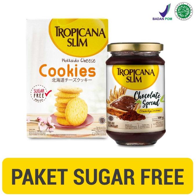 

Tropicana Slim Hokkaido Cheese Cookies (5 Sch) + Chocolate Spread 300G