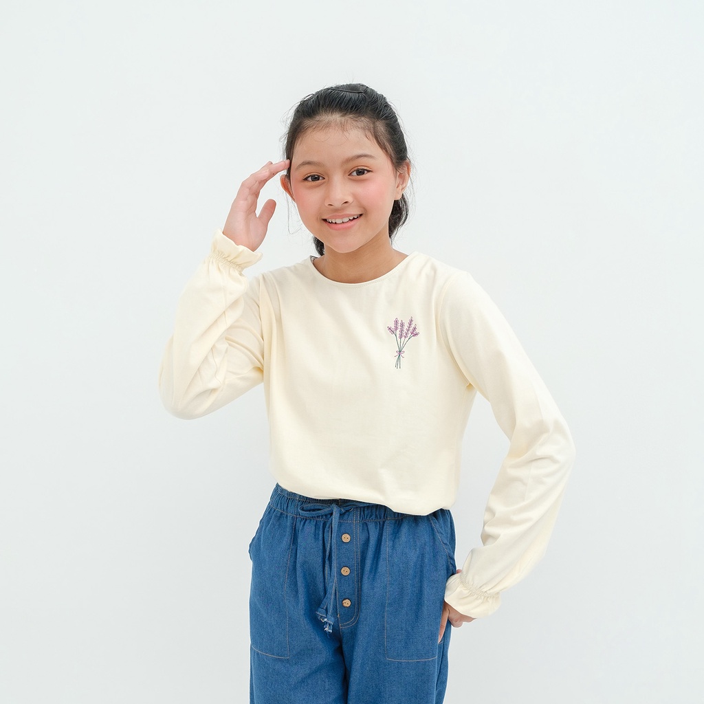 Baju Atasan Tunik Blouse Kaos Lengan Panjang Anak Perempuan Remaja Cewek Tanggung 6 8 10 12 tahun