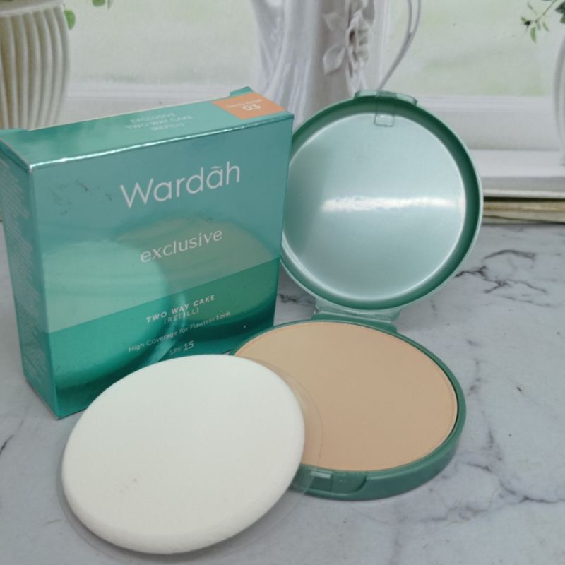 Refill Wardah exlusive hijau 03 Sandy beige