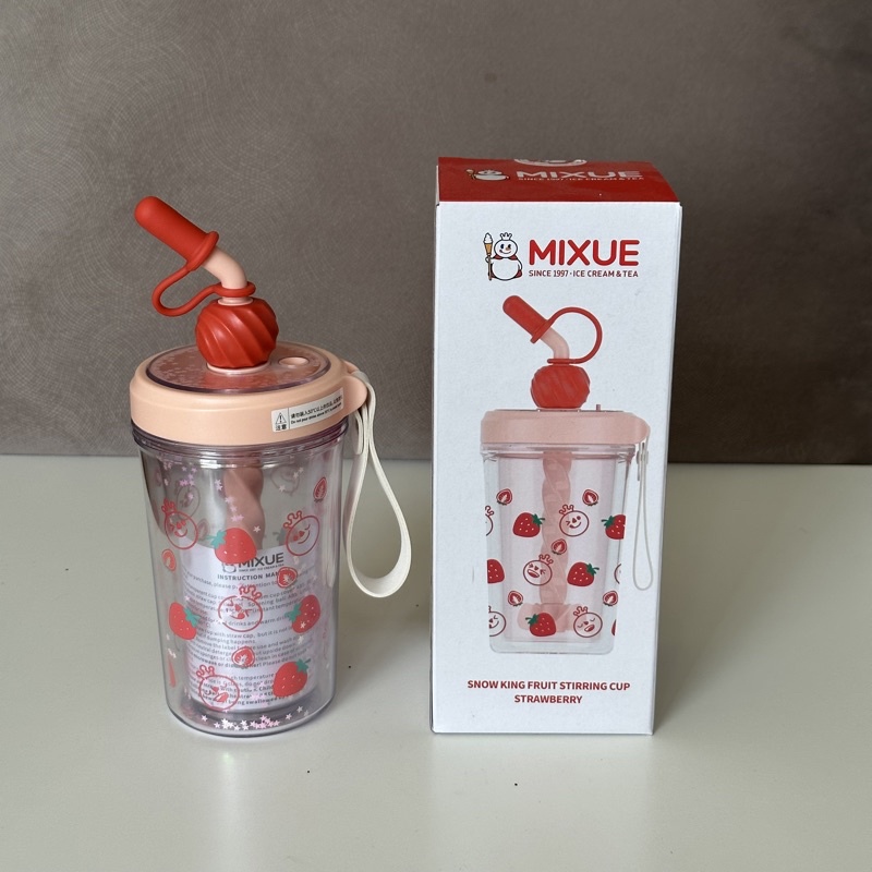 Tumbler Mixue Strawberry Botol Mixue Strawberry