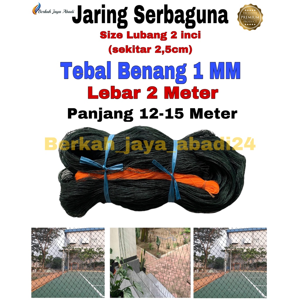 Jaring Ayam Lubang 2 cm Lebar 2 Meter Benang Tebal / Jaring Pagar Ayam / Jaring Kandang Ayam