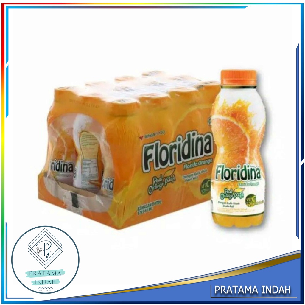 

SOFT DRINK MINUMAN SEGAR FLORIDINA ORANGE JERUK BOTOL 350ML 1 LUSIN (GROSIR & ECERAN)