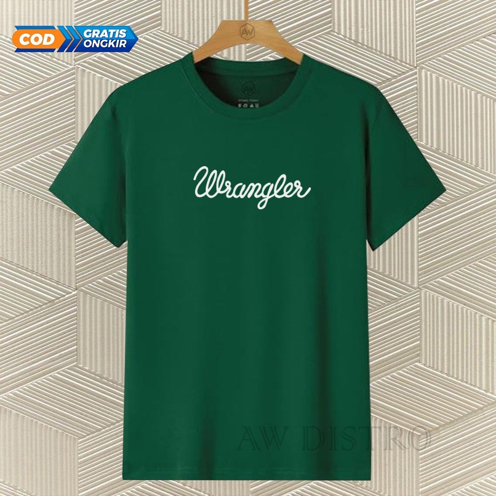 COD Baju Kaos Distro Waler Text Putih Premium Quality Lengan Pendek