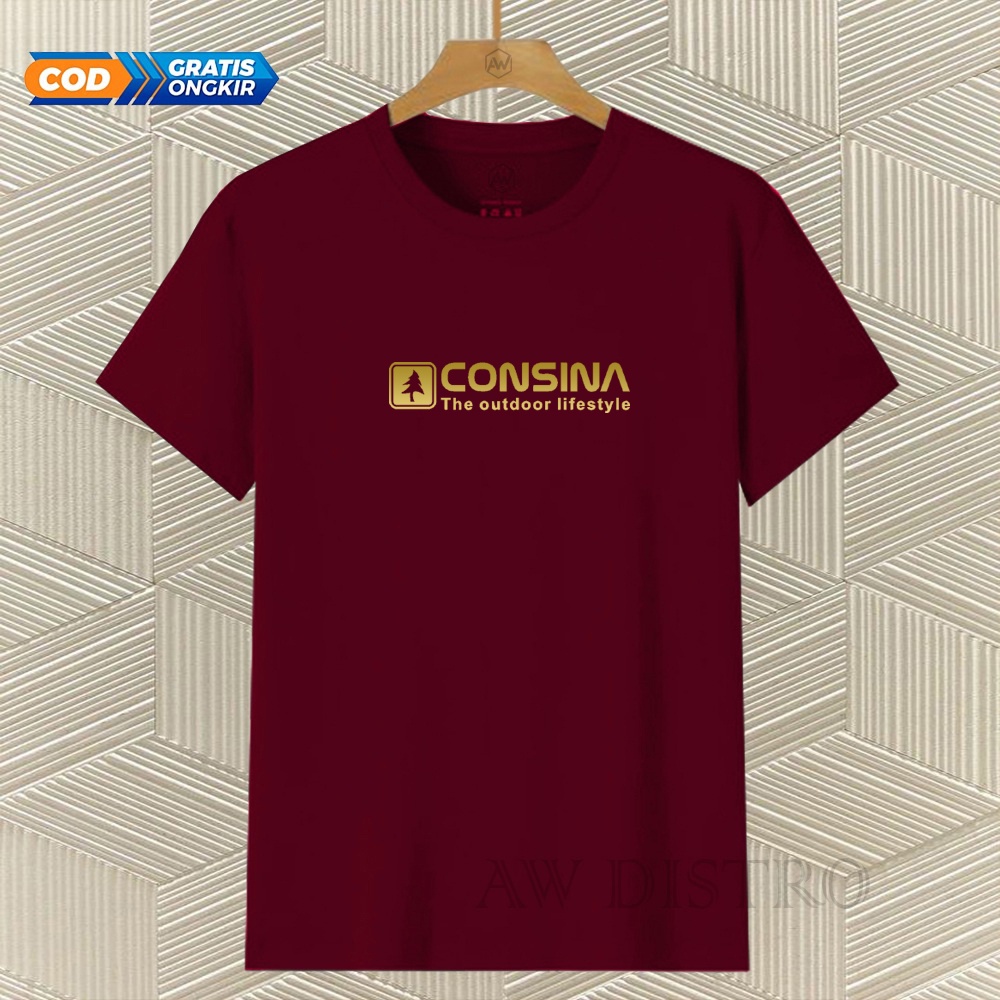 COD Baju Kaos Distro Csn 303 Text Gold Premium Quality Lengan Pendek