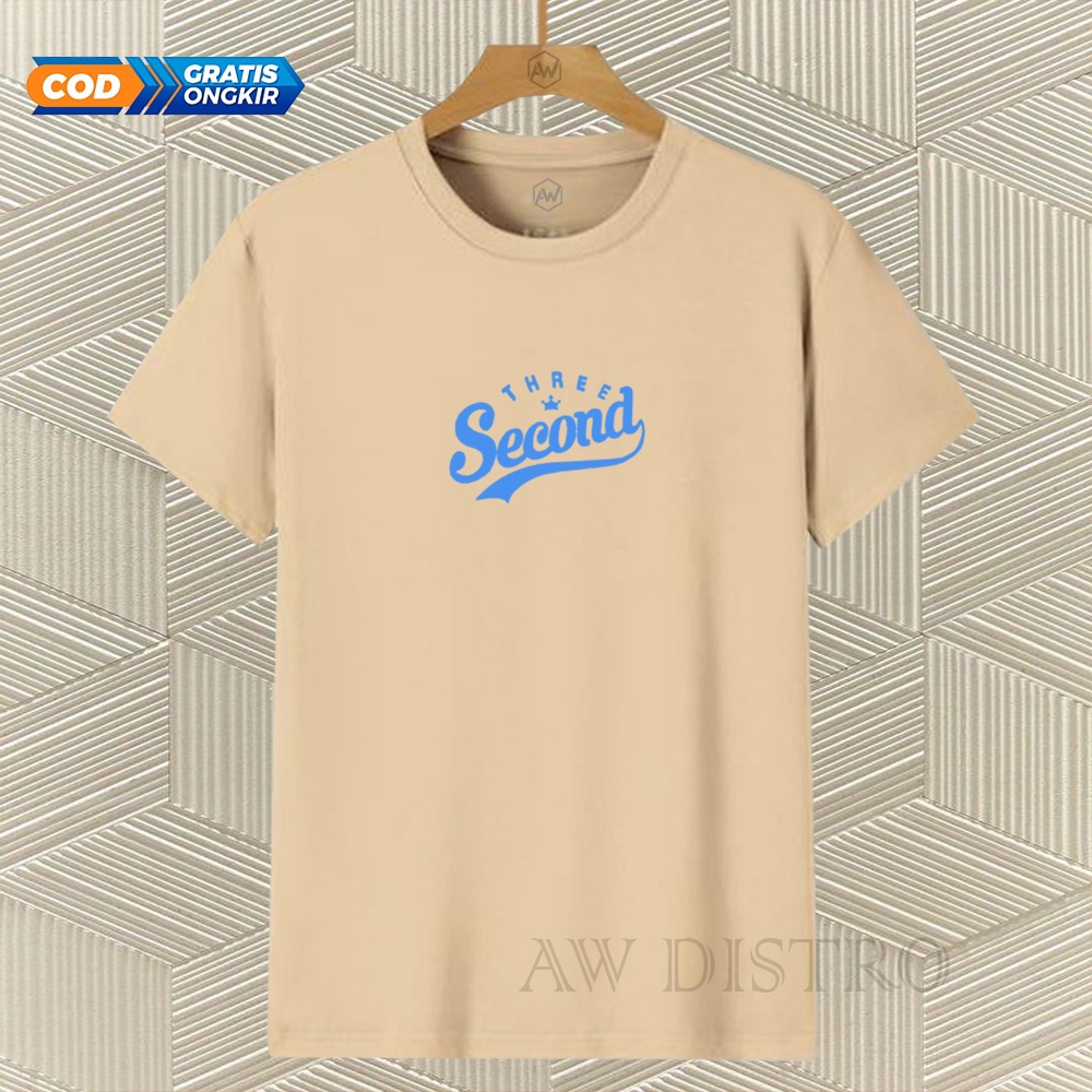 COD Baju Kaos Distro Hresec Kzl Text Sky Blue Premium Quality Lengan Pendek