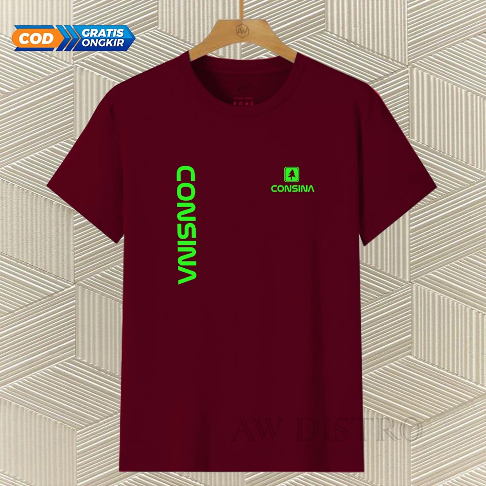 COD Baju Kaos Distro Csn Kirka Text Neon Premium Quality Lengan Pendek