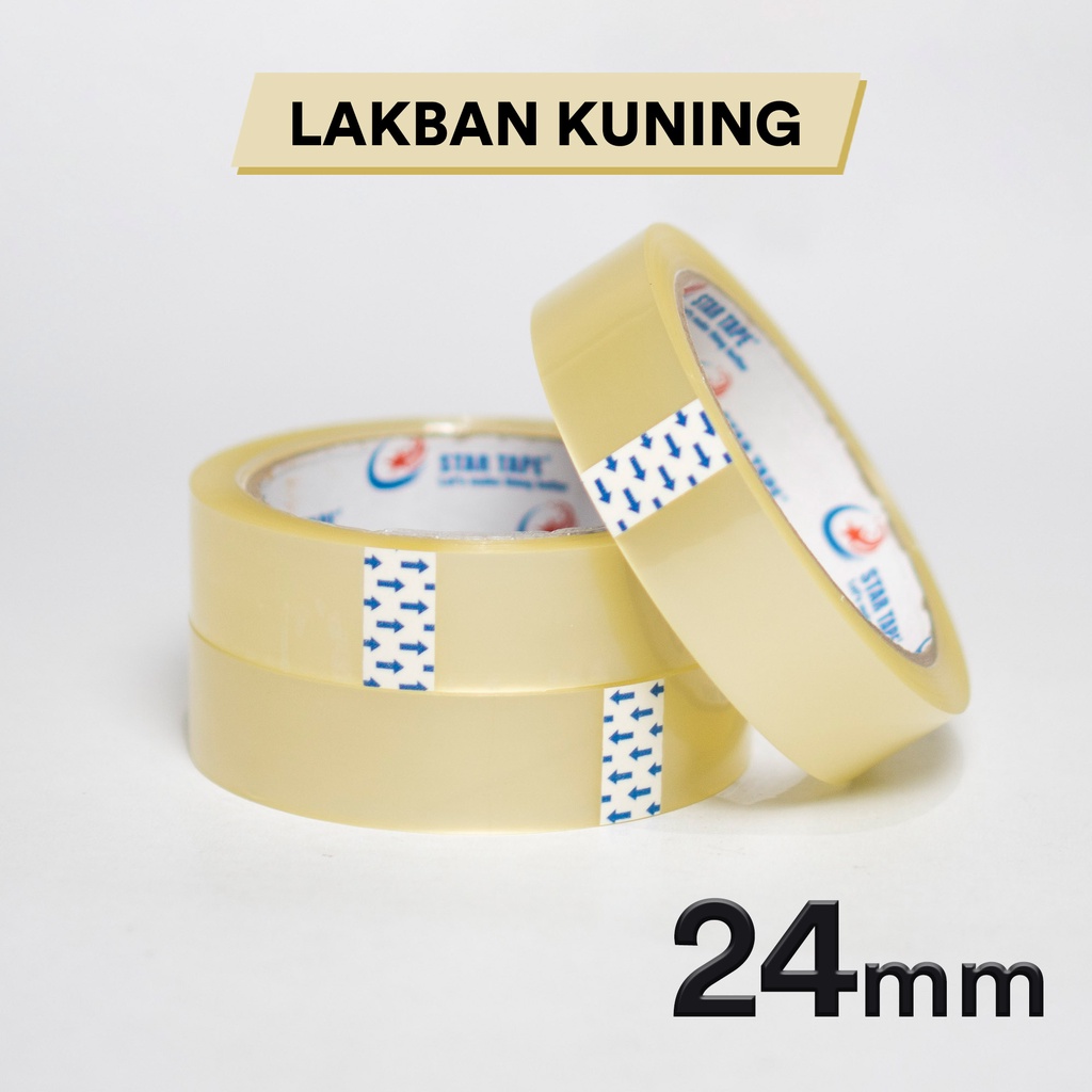 

Isolasi 24mm (1 Inch) x 60 Meter / Selotip / Lakban Solatip Startape