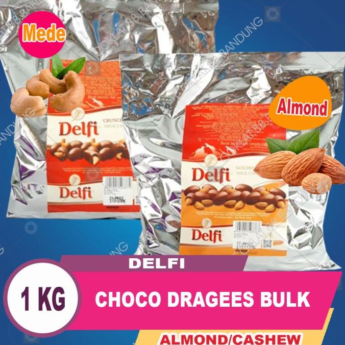 

COKELAT DELFI - MEDE - CASHEW - CHOCO DRAGEES - 1 KG - COKLAT KILOAN