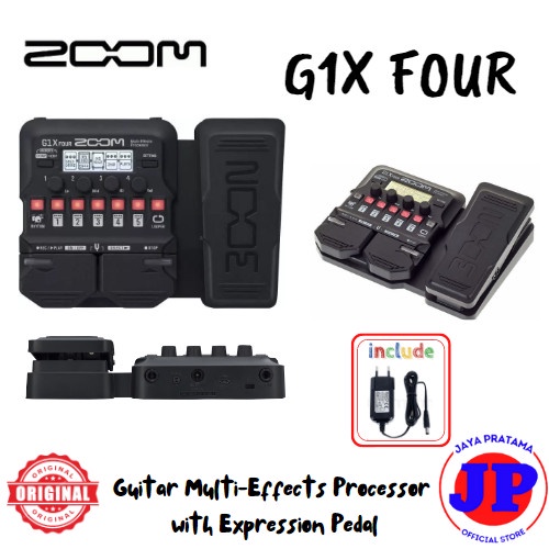 Efek Gitar Zoom G1X Four Effect Gitar Zoom G1 X Four Pedal Original
