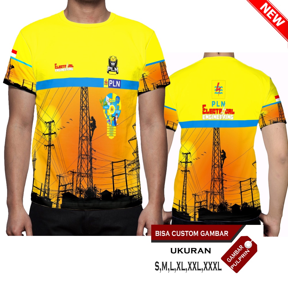 Baju Kaos Jersey PLN Listrik Pintar Printing