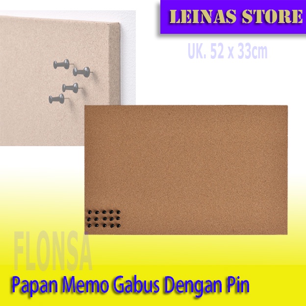 

Papan Gabus Pengumuman + 15 Pin tancap / Papan Tempel Gabus PAGIS