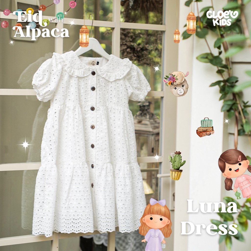 CLOEVKIDS - Dress anak perempuan Luna Alpaca Series