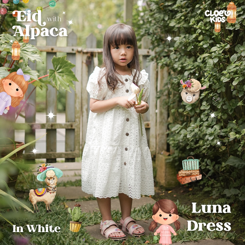 CLOEVKIDS - Dress anak perempuan Luna Alpaca Series