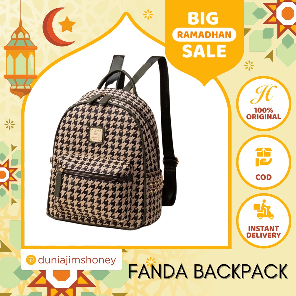 Jims Honey Fanda Backpack Tas Ransel Wanita Import Jimshoney