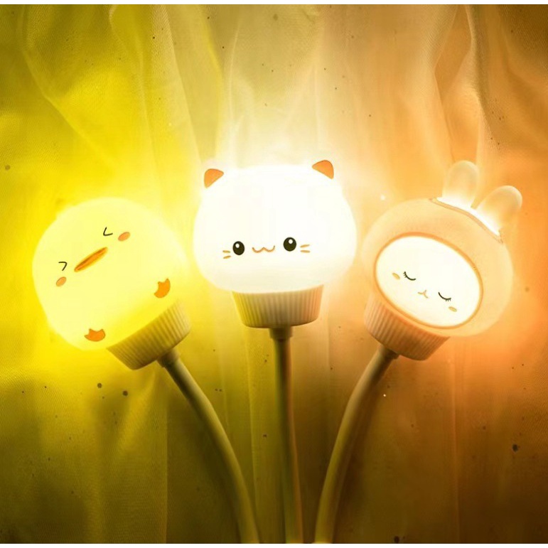 Lampu Pintar Perintah Suara Animals USB Smart Voice Command Night Lamp