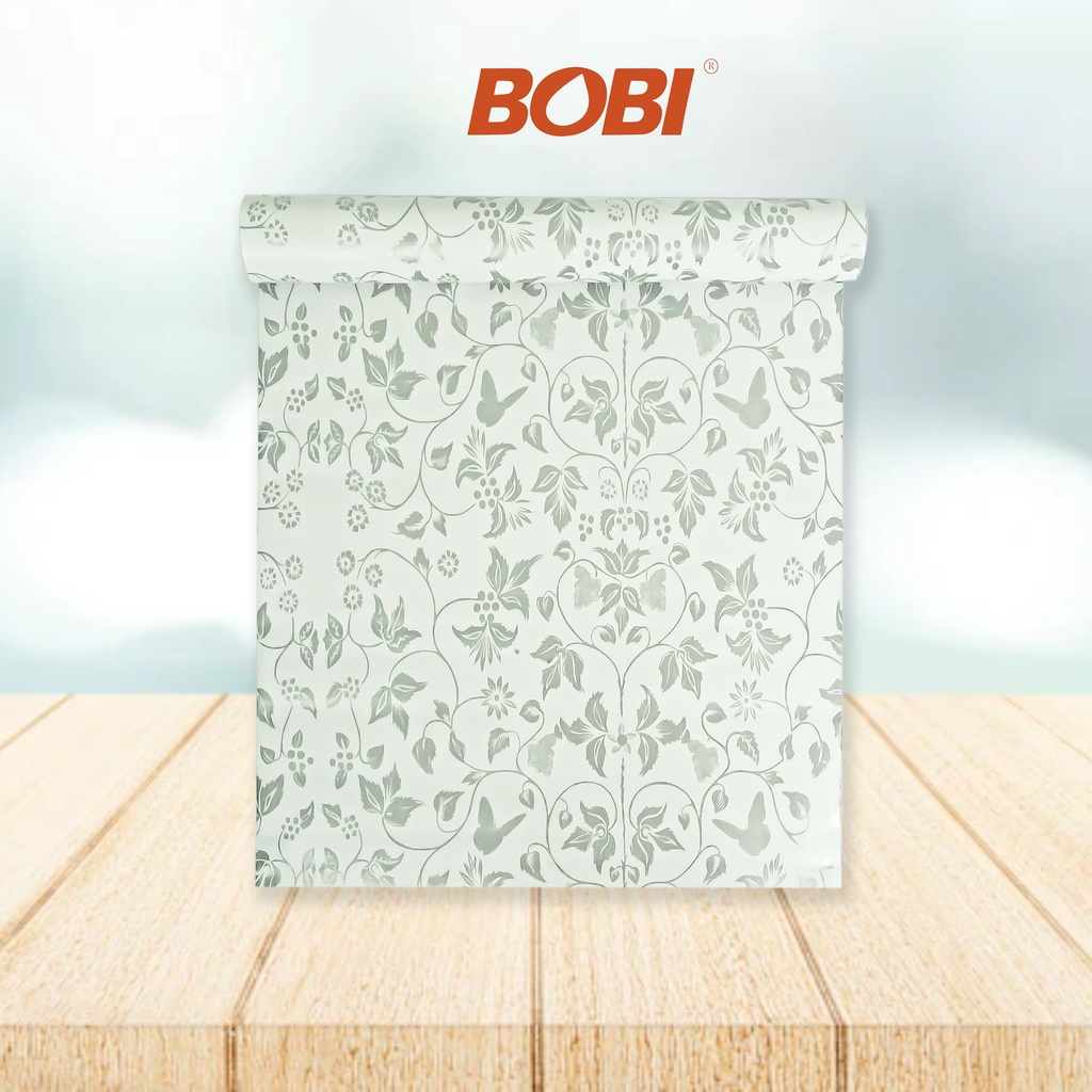 Wallpaper Sticker Motif Bunga Abu 5024 // Wallpaper Sticker Termurah // Wallpaper New