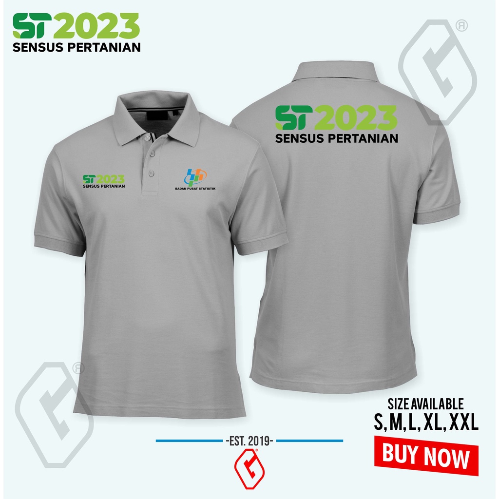 polo shirt sensus pertanian / baju kerah bps sensus pertanian 2023