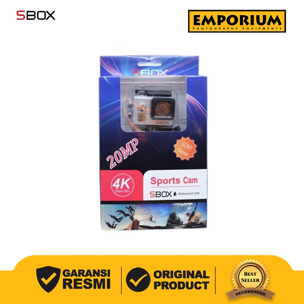 Action Camera SBOX 20 MP 4K Wifi Sport Cam