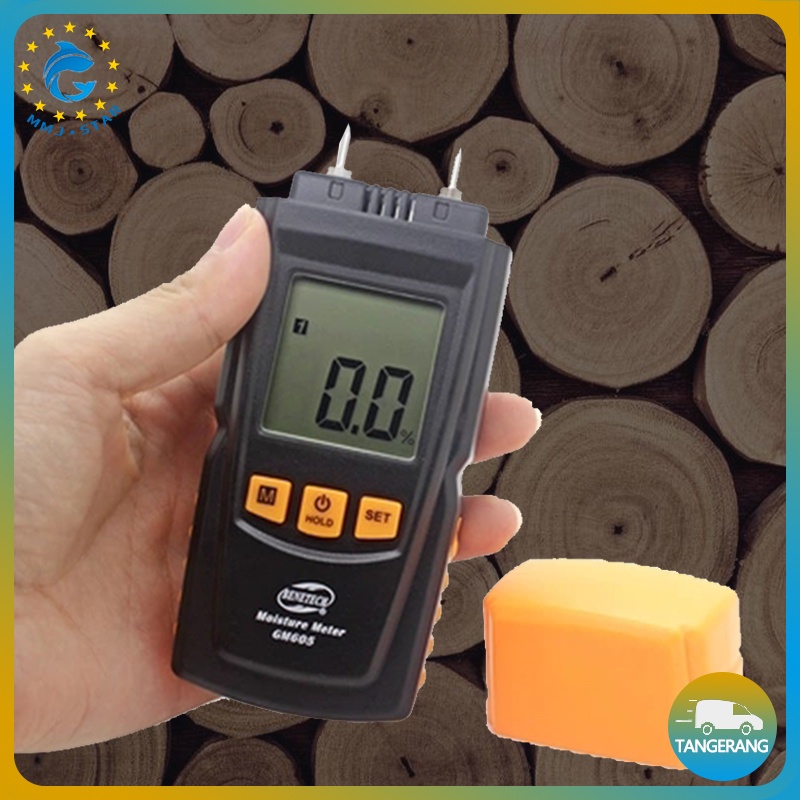 【GM605】Humidity Tester/Digital Moisture Meter untuk Air Kayu/Alat Ukur Kayu Digital