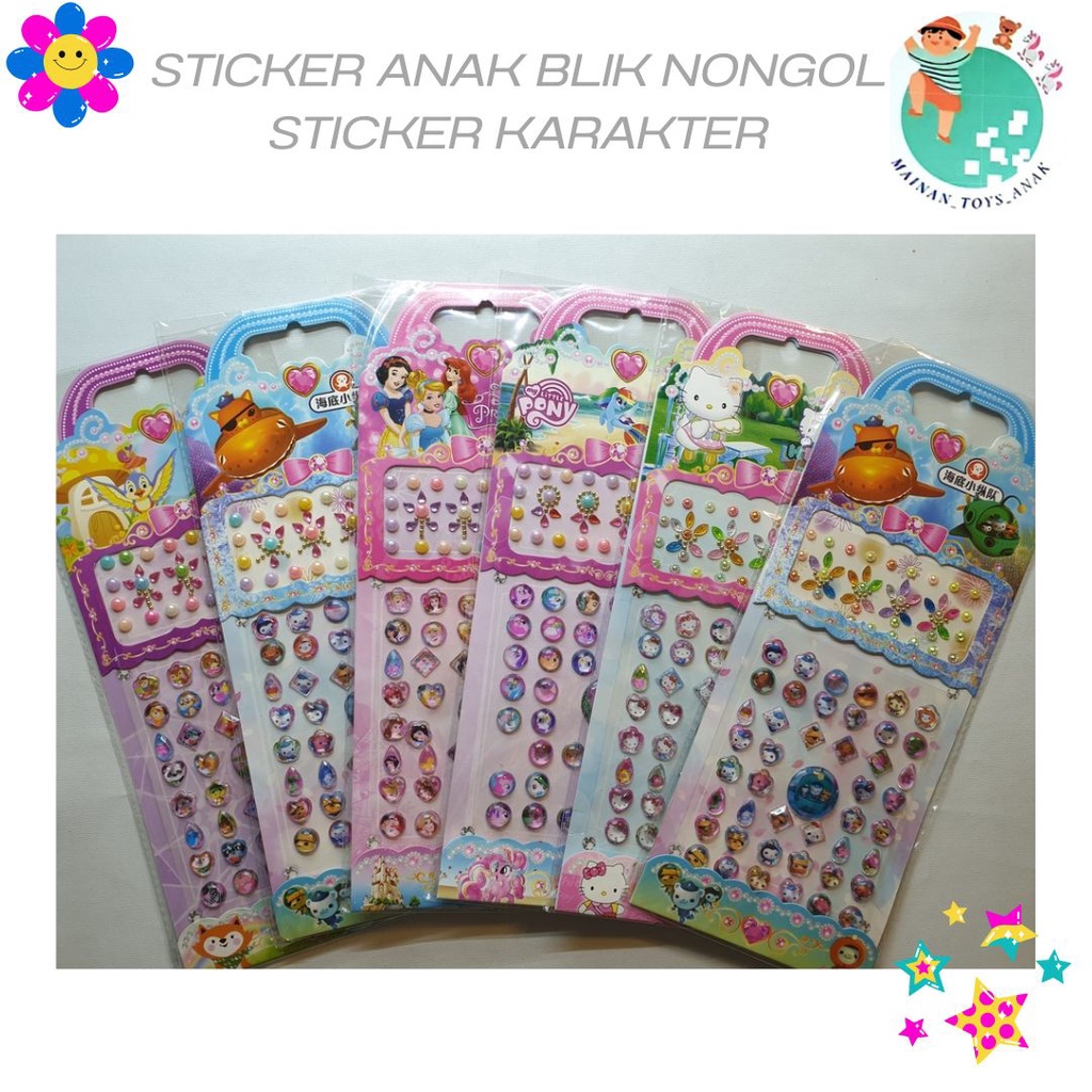 

STICKER ANAK BLIK NONGOL STICKER KARAKTER