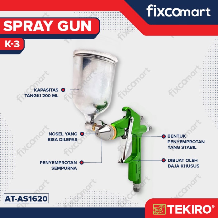 Tekiro Spray Gun K-3 / Alat Semprot Cat